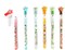 TINYMILLS 24 Pcs Garden Fairy Mushroom Stackable Pencil Assortment with Eraser for Party Favors